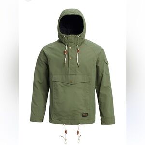 Burton Adjustable Hood Anorak Welton Anorak Jacket Green size Small